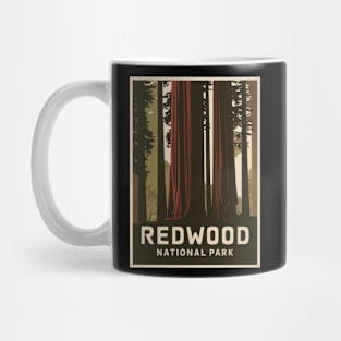 Redwood National Park Vintage Travel Poster Mug